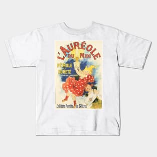 L' AUREOLE Petrol Oil Lamp French Art Nouveau Advertisement Jules Cheret Kids T-Shirt